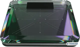 Balance connectée en verre