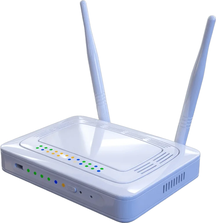 Router WiFi blanco