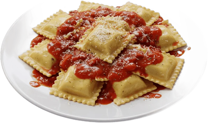 Assiette de raviolis