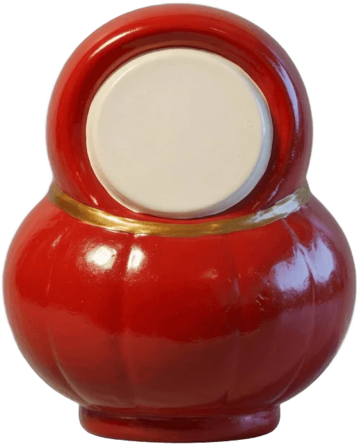 Boneca Daruma Vermelha