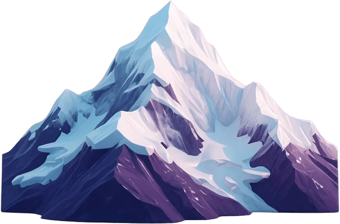 Snowy Mount Fuji