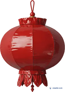Lanterne en papier rouge