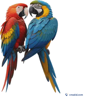 Duas Araras Coloridas