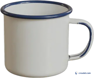 Caneca esmaltada de camping