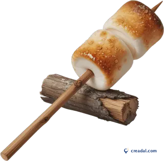 Espeto de marshmallows tostados