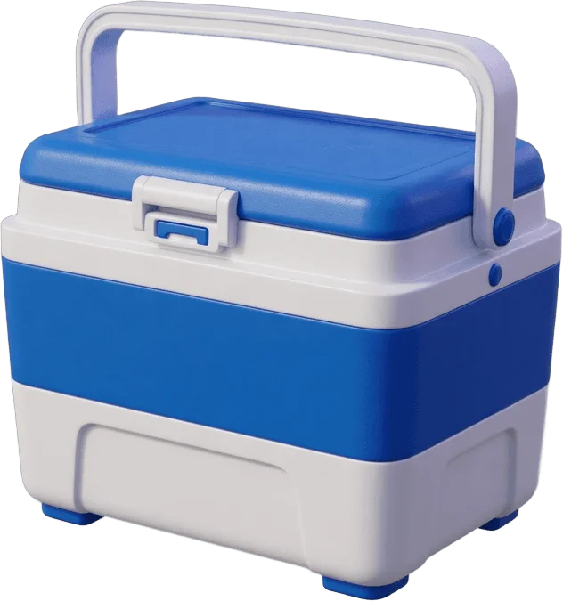 Blue Portable Cooler