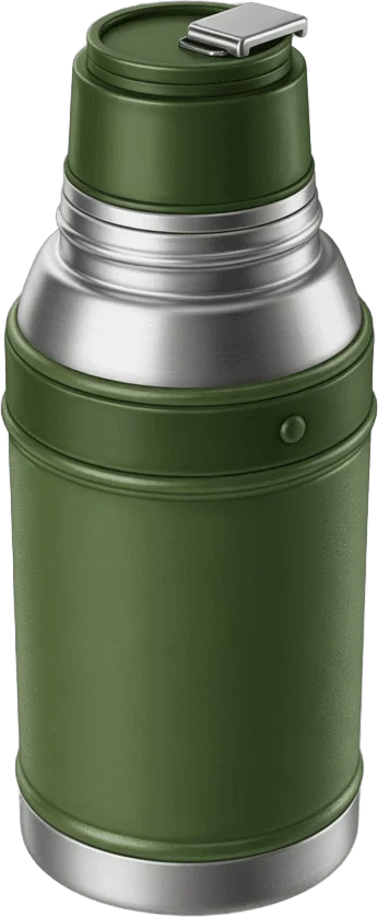Thermos Vert Isolé