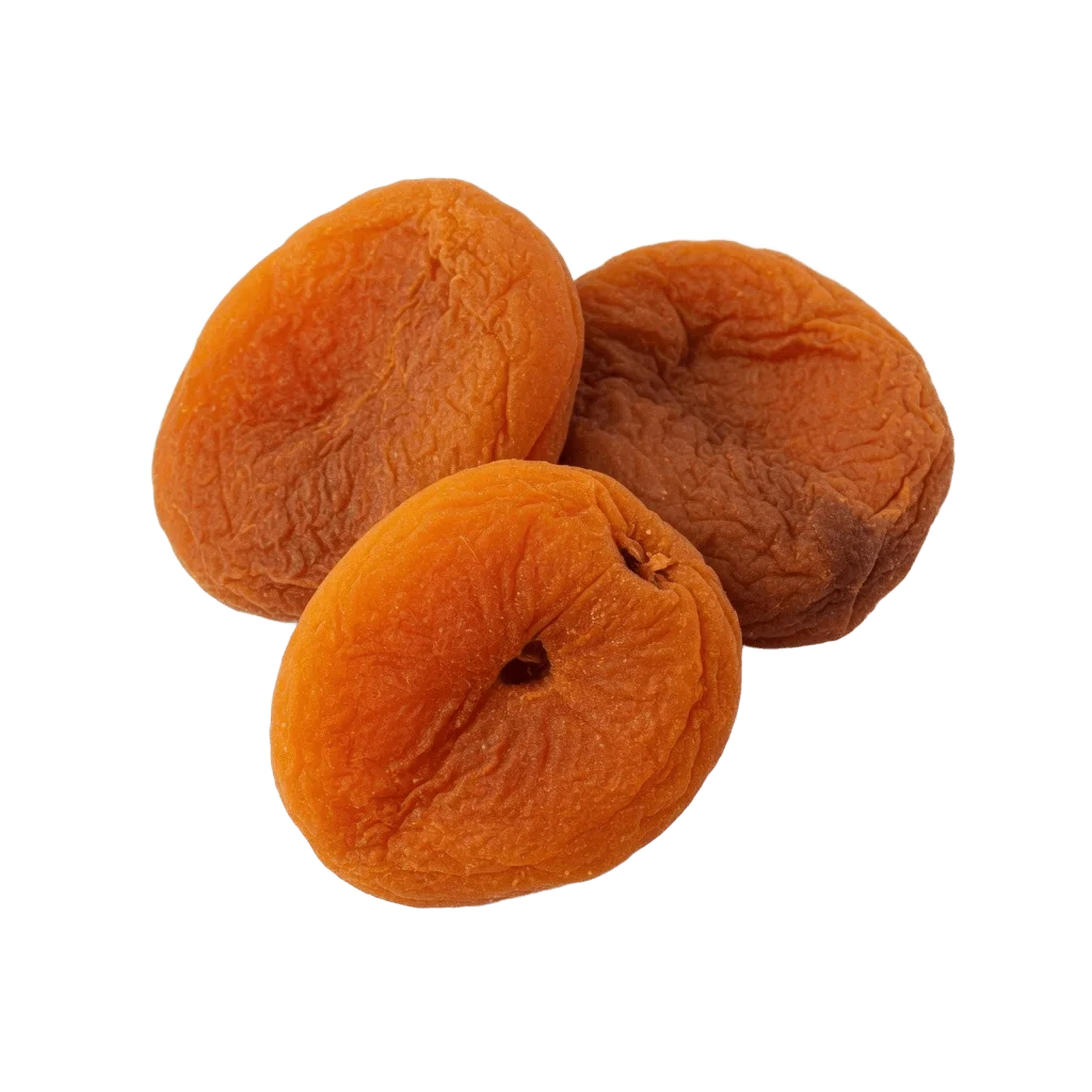 Dried apricot cutout