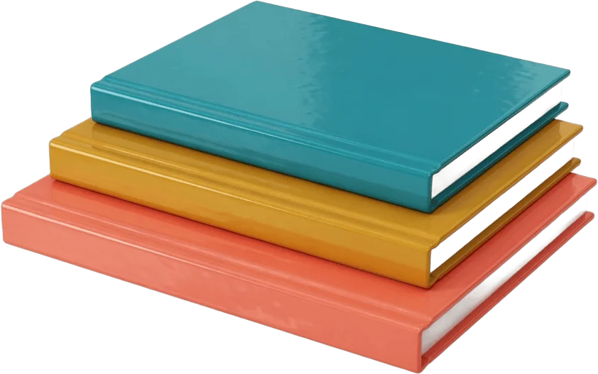 Trois carnets cartonnés