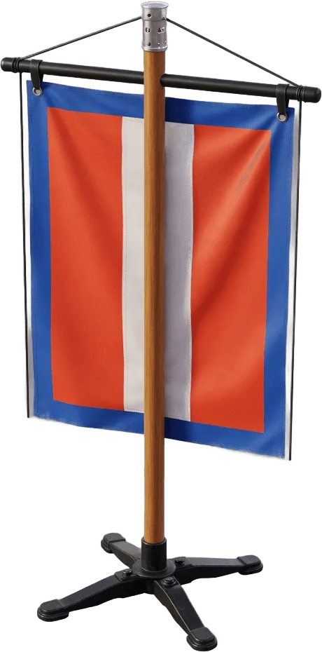 Mât de bannière fan