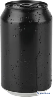 Plain black can
