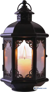 Lanterne bougie noire