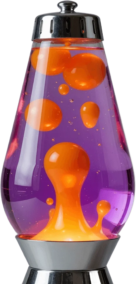 Lampe à lave rétro