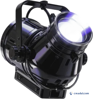 Projecteur de scène noir