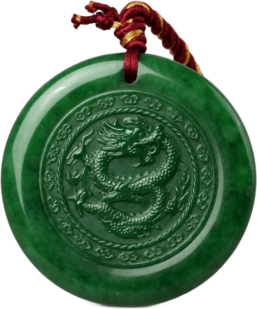 Pendentif de jade vert