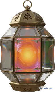 Glowing Glass Lantern