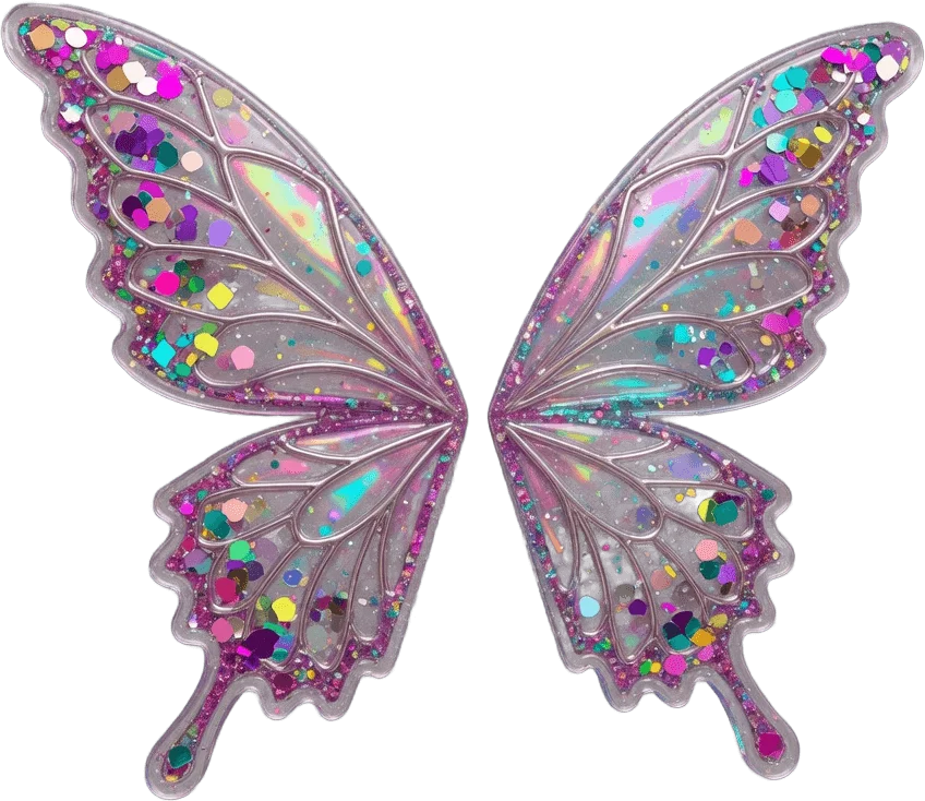 Glitzernde Feenflügel