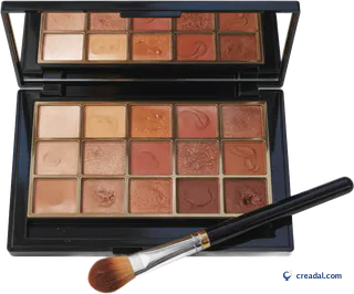 Palette de fards ouverte