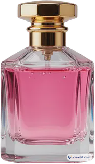 Flacon de parfum rose