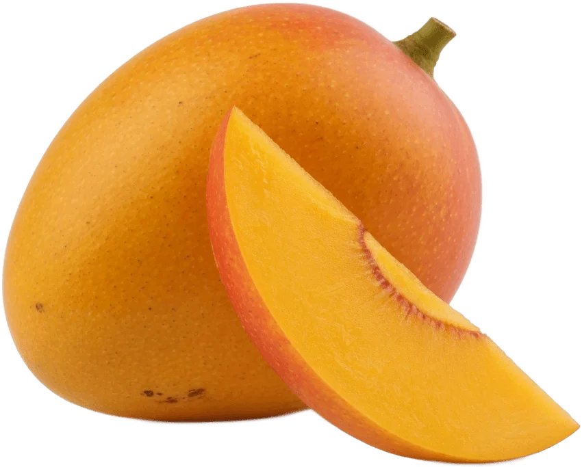 Ripe mango slice