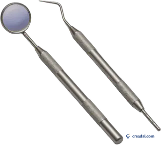 Miroir et sonde dentaire