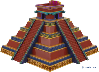 Stepped Mesoamerican Pyramid