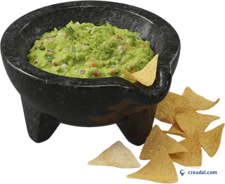 Guacamole in molcajete