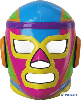 Colorful wrestling mask