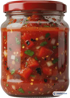 Red Salsa Jar