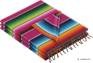 Folded Striped Serape