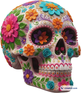 Decorated Sugar Skull