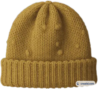 Bonnet Moutarde Tricoté