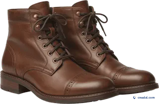 Bottines cuir marron