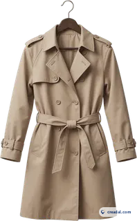 Trench beige boutonné