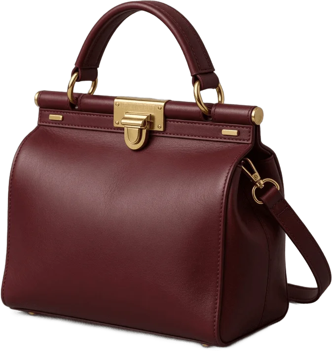 Sac à main bordeaux