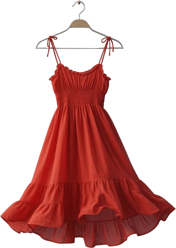 Robe d'été rouge