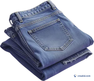 Jean denim plié