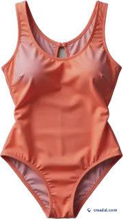 Maillot une pièce corail