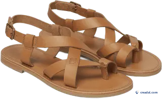 Sandales Plates Cuir