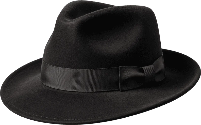 Fedora Noir en Feutre