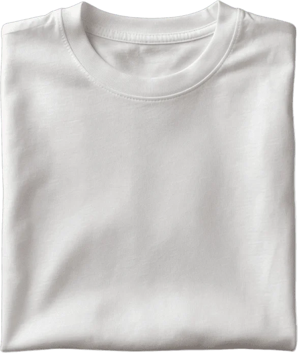 Camiseta Branca Dobrada