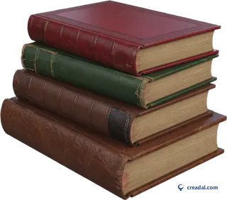 كومة كتب جلدية قديمة