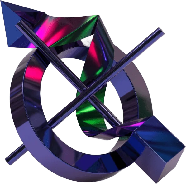 Sculpture d'acier abstraite
