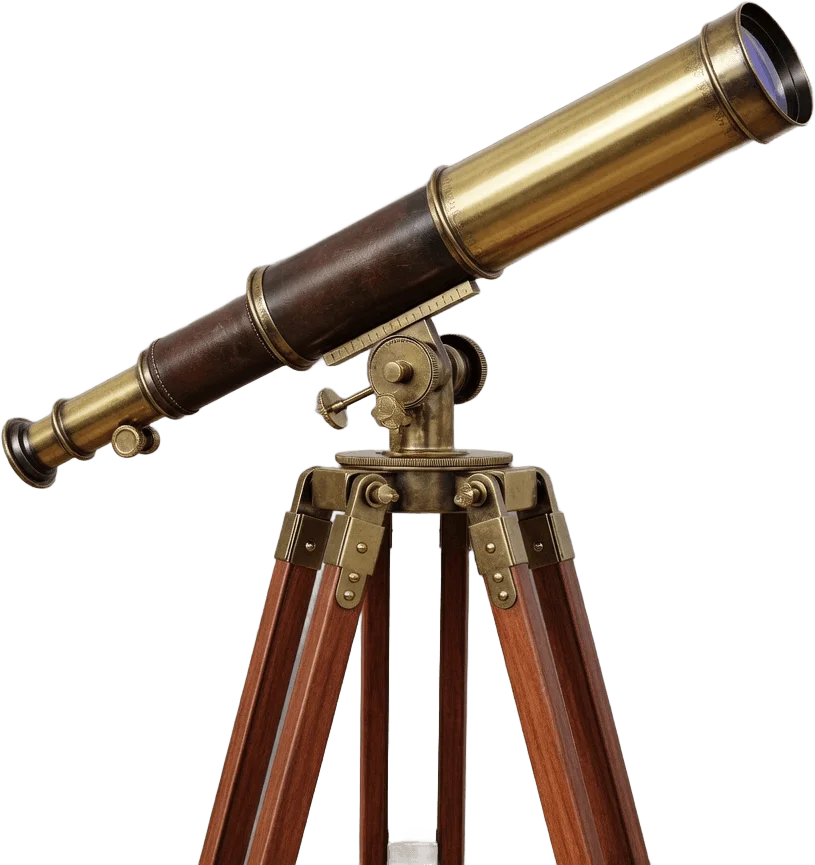 Antique Brass Telescope
