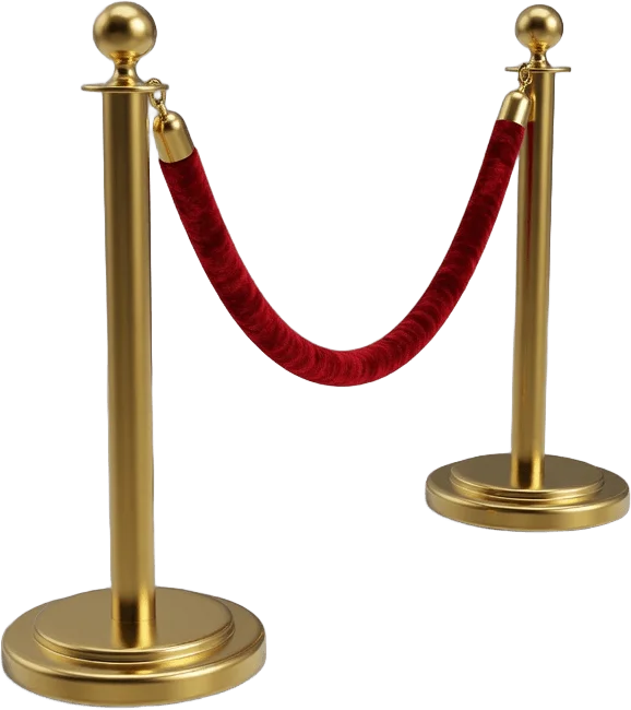Corde de velours rouge