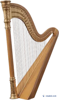 Golden Concert Harp