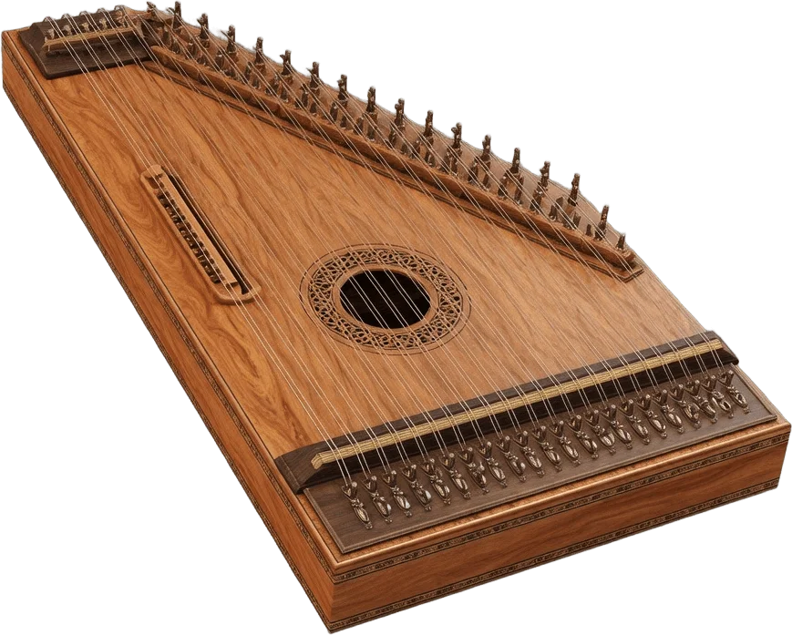 Wooden trapezoid kanun