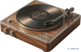 Retro Wooden Turntable