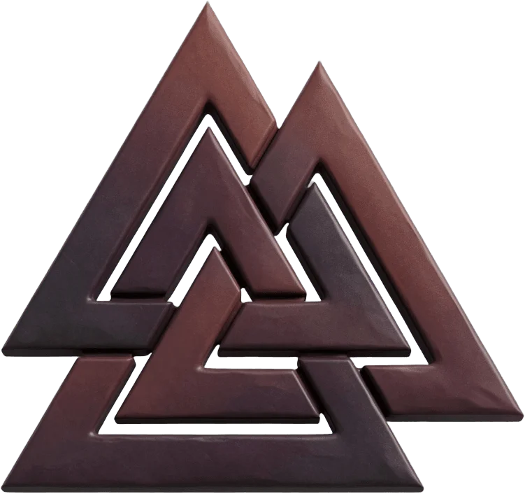 Nordisches Valknut-Symbol