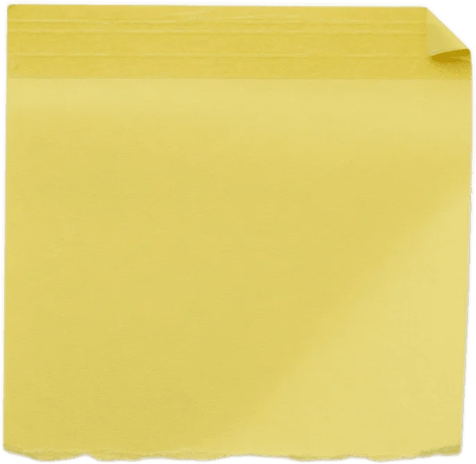 Yellow sticky note